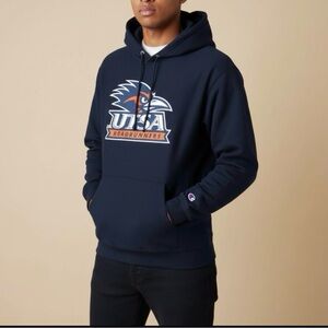 Champion Dark Blue Hoodie with Graphic